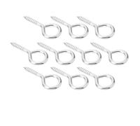 30 ganci for impieghi gravosi, viti metalliche autofilettanti antiruggine, bulloni ad occhiello resistenti placcati in nichel argento for appendere il legno, sollevare casa e ufficio per Appendere