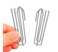 30 ganci per tende in acciaio inox con 4 denti,ganci per tende e tende pesanti,Arricciatura a piega fissa,Gancio da Tende Metallo