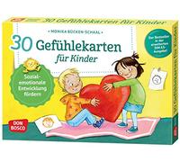 30 Gefühlekarten für Kinder: Sozial-emotionale Entwicklung fördern. Emotionen beschreiben und ausdrücken. Lösungen finden, Empathie lernen. Mit Impulsfragen. Ideal für Kita, Grundschule & in Therapie