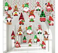 30 gnomi decorativi natalizi a spirale da appendere, decorazioni per feste di Natale, feste di compleanno, decorazioni per Natale, casa, feste, esterni, interni, regali di vacanza, forniture per baby