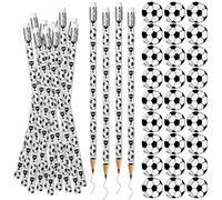 30 Gomme da Cancellare da Calcio,30 Matita da Calcio, Set di Cancelleria a Tema Calcio, per Bomboniere, per Feste e Compiti a Casa Regalo (Calcio)