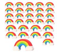 30 gomme da cancellare per bambini, arcobaleno, gomme da cancellare per bambini, 20 mini gomme e da 10 grandi, ideali per l'uso nella scuola elementare, per il disegno e un regalo per la festa