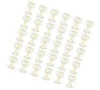 30 graffette a forma di bicchiere di vino - Graffette colorate in metallo e marcature per pagine di libri per la conservazione dei documenti graffette in metallo