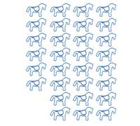 30 graffette a forma di cavallo 38 x 27 mm graffette in metallo segnalibri clip per documenti note carte foto organizzazione graffette cavallo