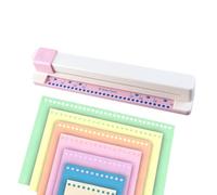 30 Hole Paper Punch - 5-Sheet Capacity Adjustable Manual Crafting Tool,Hand Push Planner Hole Puncher | For Home School Office Crafting Notebook Planner