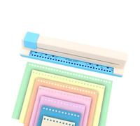 30 Hole Paper Punch - 5 -Sheet Capacity Adjustable Tool | Mano Push Planner Hole Puncher | Portable Manual Punching Machine For Home School Office Crafting Notebook Planner A4 B5 A5 A6 A7 Loose Leaf