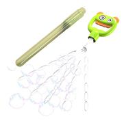 30-Hole Smile Face Bubble Blower Toy, Creative Funny Bubble Stick, 17.32x4.13 inches Interactive Novelty Outdoor Game, Fun Activity Supply for Kids, Children Aged 3 and Up