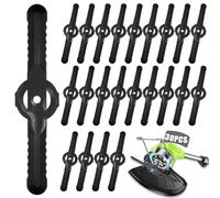 30 lame in plastica per decespugliatore, lame di ricambio per tosaerba da 135 mm, lame di ricambio per tosaerba senza fili, accessori per prato, giardino, frutteto, legno o pastorale