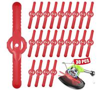 30 lame in plastica per decespugliatore, lame di ricambio per tosaerba da 135 mm, lame di ricambio per tosaerba senza fili, accessori per prato, giardino, frutteto, legno o pastorale