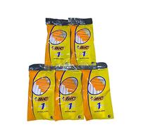 30 lamette bic rasoio monolama usa e getta pacco da 6 x cinque pezzi