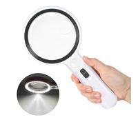 30 LED Lente d'ingrandimento con Luce, 5X 13X 20X Lente Ingrandimento Professionali 2 Modalità, Lente d'ingrandimento led per Lettura, Ispezione, Esplorazione, Anziani, Gioiellieri