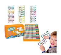 30 Libri Flip Read And Rhyme - Parola Famiglia Flash Cards, Parola Famiglie Costruire Libro, Abc Vocabolario Flashcard, Imparare A Leggere Carte Foniche Giochi di Lettura Educativi per Ki-ds