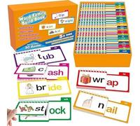 30 libri sfogliabili da leggere e rimare, giochi di parole ABC, schede didattiche con parole in vista for l'asilo, giochi di costruzione di parole, attività di lettura e rima, kit di libri sfogliabili