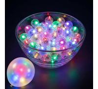 30 luci a LED per palloncini, mini luce bianca calda, luci a LED, rotonde, per feste di compleanno, matrimonio, lanterna di carta, Halloween, decorazione di Natale