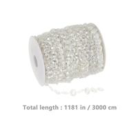 30 m di cristallo trasparente come perle dalla decorazione del matrimonio roll.