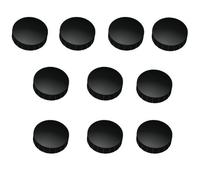 30 Magneti, Nero 24 mm di Diametro, antiaderente calamite, per lavagne magnetiche, magnetico Parete, Rotondo 11 unidades Nero