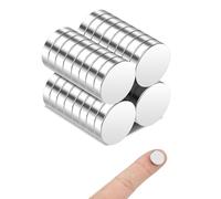 30 magneti piccoli per frigorifero, 12 x 3 mm, magneti extra forti per lavagne magnetiche, lavagne bianche, bacheca e artigianato