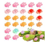30 mini tartarughe luminose in resina, piccole creature marine luminose, tartarughe in miniatura per paesaggi fai da te, decorazioni da giardino, accessori per la casa e progetti creativi