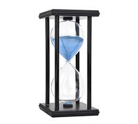 30 Minute Wooden Hourglass Timer | Authentic Wood & Borosilicate Glass Sand Clock | Desktop Decor for Office/Home/Study | Distinctive Present for Her/Him/Youngsters