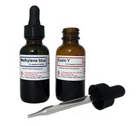 30 ml di metilene blu ed eosin Y soluzioni in vetro ambrato contagocce (per microscopia)