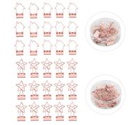 30 Pack Small Hollow Clips Star And House Metal Paper Clips For Documents Notes Receipts