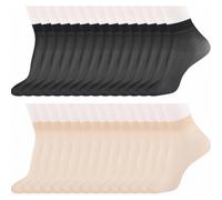 30 paia di calzini alla caviglia da donna in nylon trasparente, calze estive sottili e velate, effetto seta, taglie EU 34-41