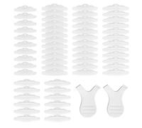 30 Paia Di Cuscinetti Per Ciglia Trasparenti E 2 Pezzi Di Pennelli Per Ciglia, Aiuto Per Arricciare Le Ciglia, Distanziatori In Silicone Per Arricciare Le Ciglia