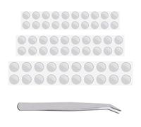 30 paia di tappi per le orecchie, rete antipolvere con colla, filtro per cuffie intrauricolari antipolvere, in acciaio inossidabile, rete, sostituzione con pinzette (3,5 mm, 4 mm, 4,5 mm, ogni misura