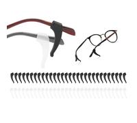 30 Paia Ferma Occhiali, Antiscivolo Occhiali Gancio, estremità antiscivolo per occhiali, Compatibile con la maggior parte delle montature per occhiali