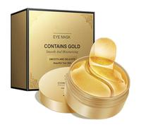 30 Paia Patch Occhi Gold Collagen Under Eye Mask per l'idratazione Anti-rughe,Anti-età,e la Riduzione Delle Occhiaie,Gonfiori,Borse Sotto gli Occhi e Zampe di Gallina,Illumina il Colore Della Pelle