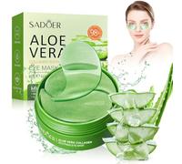 30 Paia Patch Occhi, Maschera Occhi di Aloe Vera, Collagene Patch Occhi, Rimuovi Borse e Puffiness, Maschera Per Gli Occhi Idratante All'Acido Ialuronico, Migliora Rughe, Contorno Occhi Idratante