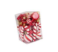 30 Palline Di Lecca-lecca A Forma Di Bastoncino Di Zucchero Natalizio Per Feste