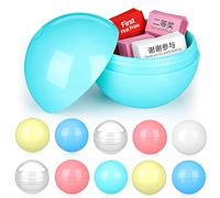 30 palline di plastica da riempire, capsule da 2,5 cm, multicolore | Contenitori riutilizzabili per riscatto, giochi per feste, automatiche, piccoli premi e decorazioni fai da te