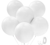 30 palloncini bianchi da 45,7 cm, grandi palloncini in lattice spessi, per compleanni, addio al nubilato, decorazioni per feste di nozze