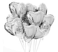30 Palloncini Cuore Premium,Palloncini Elio A Forma Di Cuore,Palloncino Foil Cuore,Palloncini Cuore Adatti All'Elio,Palloncino Foil Cuore Rosso,Decorazioni per Matrimoni,Anniversari,Compleanno