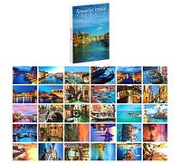 30 PCS 1 Set Venezia, Italia Famosa città Punto di riferimento Edificio Luoghi di viaggio Paesaggio Cartolina Biglietti d'auguri Cartoline vuote regalo