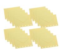 30 PCS Busta Fogli Sciolti Per Quaderno A7 Mini Sacchetti Di Carta Gialli