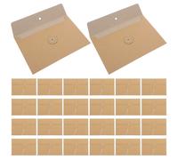30 Pcs Busta Per Documenti Riutilizzabile Piccole Buste Marroni Mini Kraft