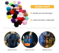 30 Pcs Ciondolo Pompon Grazioso Portachiavi Pendente Della Borsa
