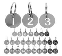 30 Pcs Etichette Per Chiavi Numerate Etichetta Chiave Tag Numerici