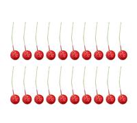 30 Pcs Frutta Artificiale Ciliegie Finte Accessori Per L'albero Di Natale