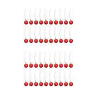 30 Pcs Frutta Artificiale Ciliegie Finte Accessori Per L'albero Di Natale