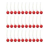 30 Pcs Frutta Artificiale Ciliegie Finte Accessori Per L'albero Di Natale