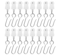 30 Pcs Ganci Per Tende Accessori in Plastica Ferro Alianti Binari Da Binario