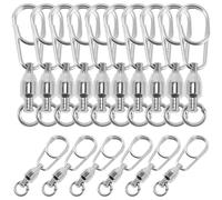 30 Pcs Girevole Con Cuscinetto A Sfere Girelle Per Esche Da Pesca Forniture La