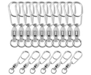 30 Pcs Girevole Con Cuscinetto A Sfere Girelle Per Esche Da Pesca Forniture La