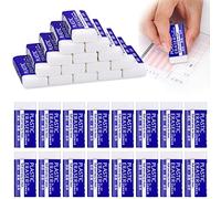 30 PCS Gomma da Cancellare, 2B Mini Gomma da Cancellare Bianco, Gomme di Plastica Gomma, Gomma da Matita Gomma Morbida, per Disegno Schizzi Scrittur Scuole Uffici Belle Arti (3.8 * 1.8 * 0.8cm)