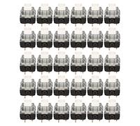 30 Pcs Mechanical Keyboard Switches, Waterproof Backlit Tactile Switches for Cherry Hot Swappable Silent Mechanical Keyboard with 80M Keystrokes, DIY Replacement Set for Gaming and (Interruttore