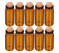 30 Pcs Mini Barattoli Di Bottiglie Ambra Bottiglia Con Tappo Sughero