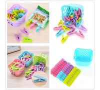 30 Pcs Mollette Da Bucato in Plastica Clip Per Corda Abiti Antivento